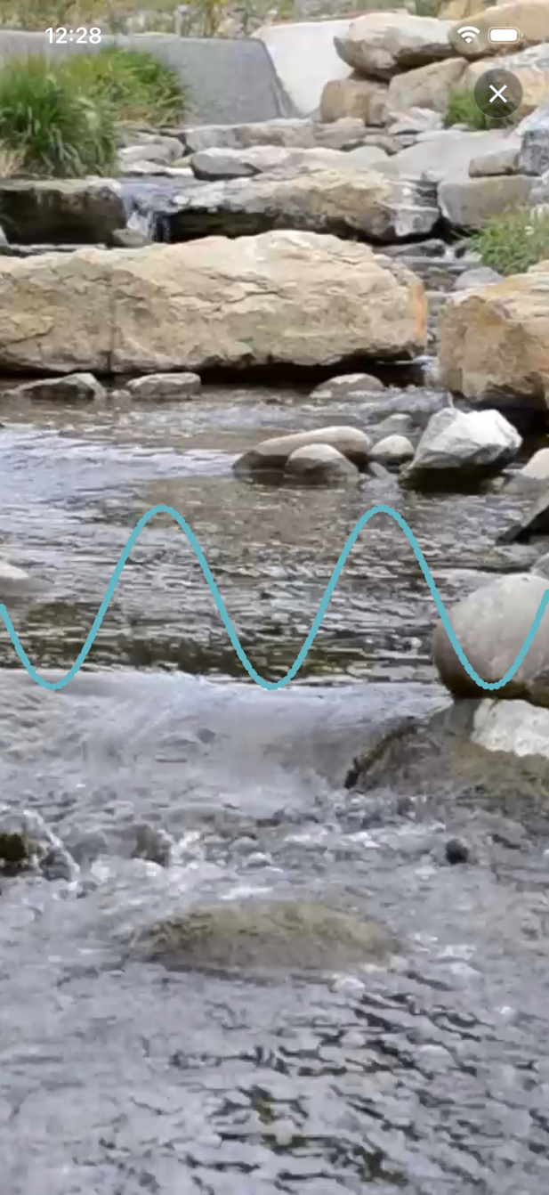 Session sur fond de rivière