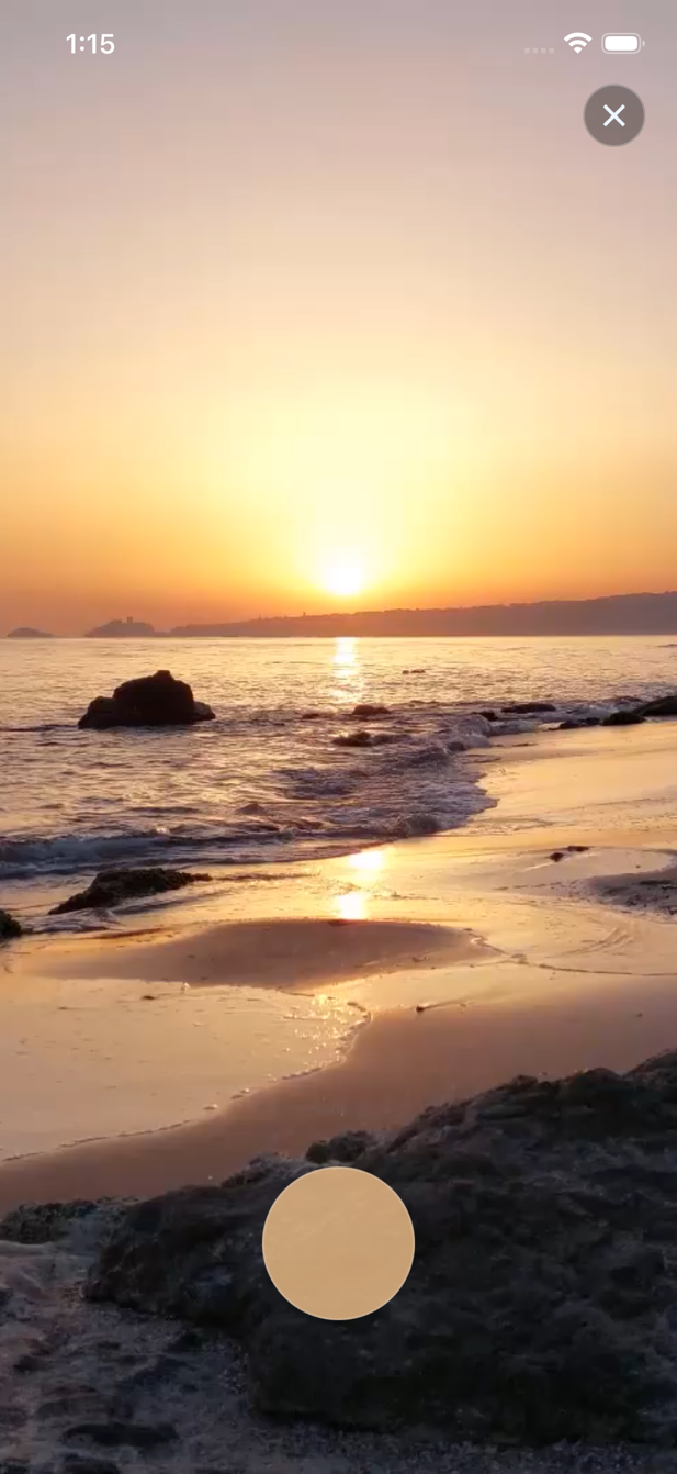 Sesi dengan latar pantai