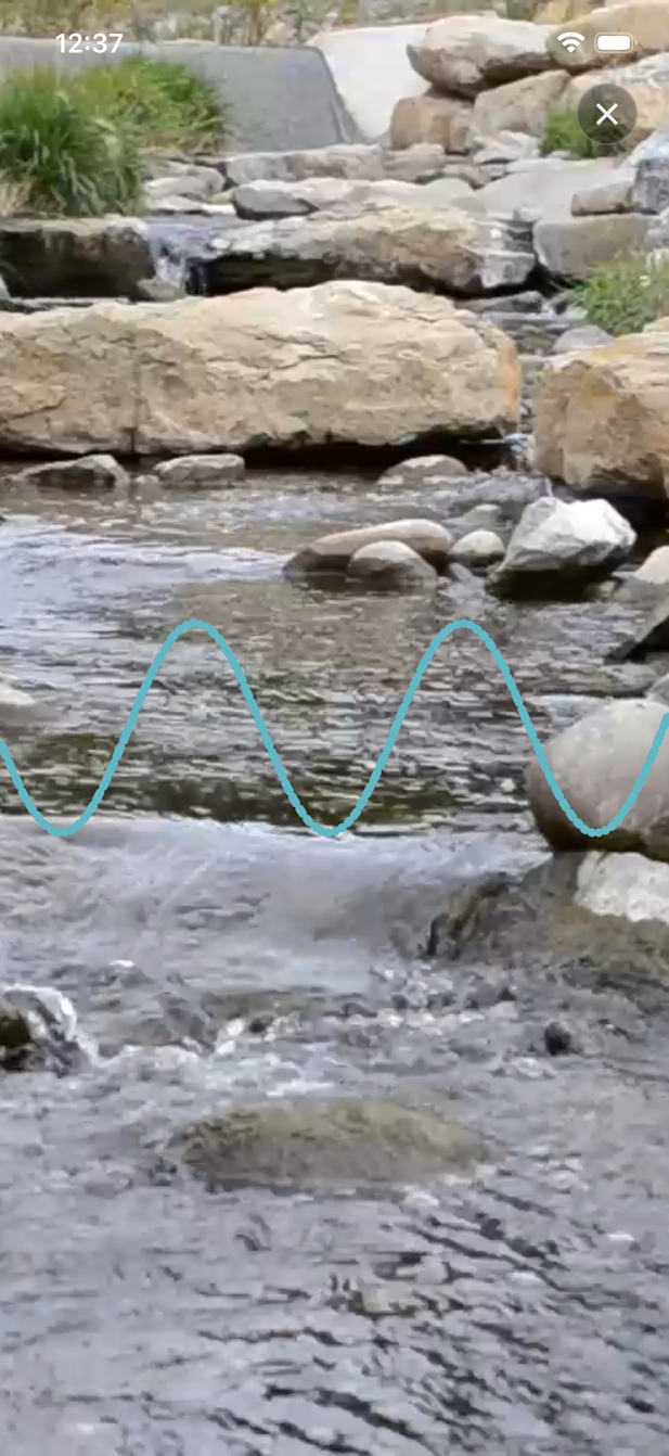 Sessione con sfondo fiume